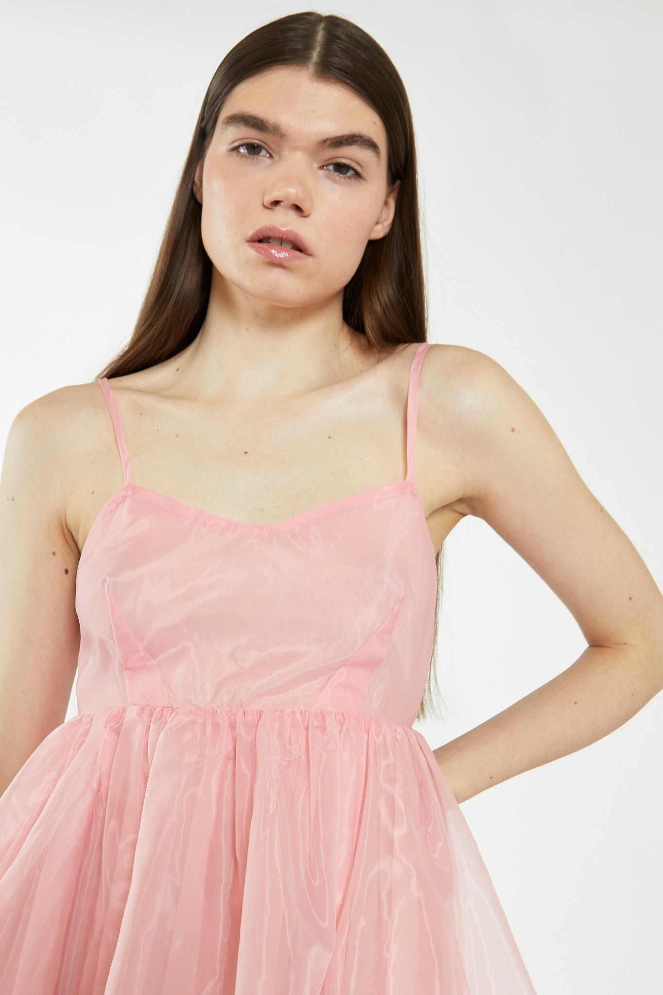 Bubblegum Pink Babydoll Mini Dress