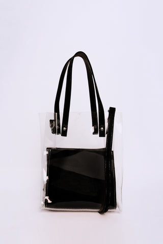 Glamorous Clear Black Shoulder Crossbody Bag