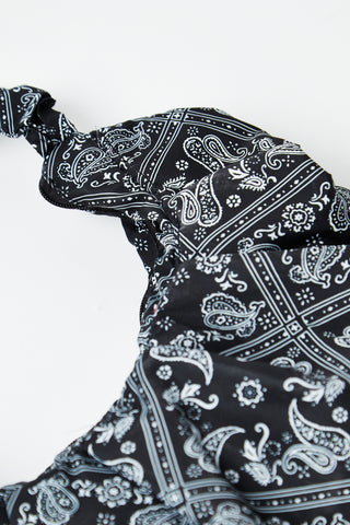 Glamorous Black Bandana Print Shoulder Bag