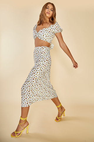 Glamorous Care Bias Cut Midi Skirt