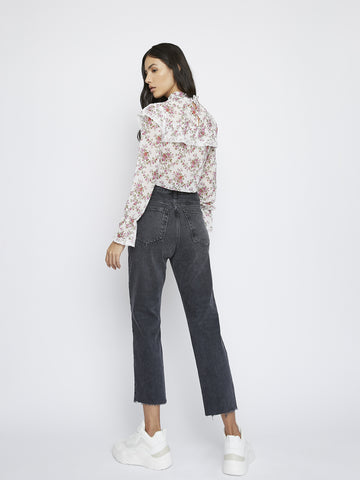 Glamorous Romantic Floral Chiffon Top