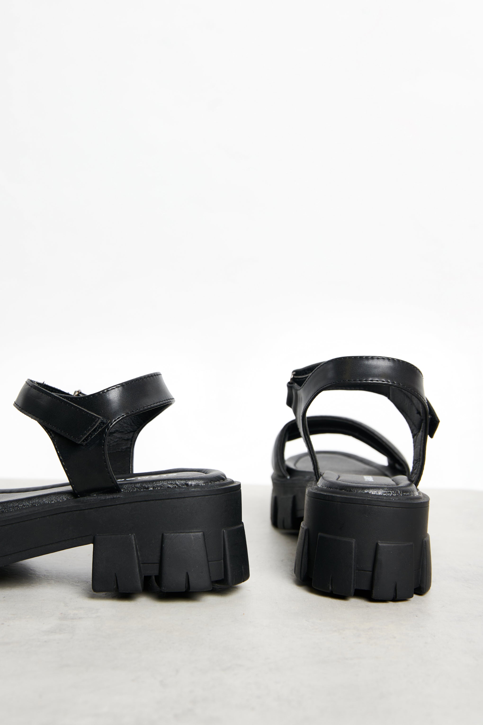 Glamorous Black Outdoor Chunky Sandals