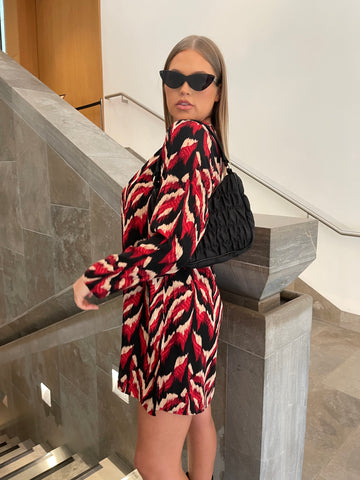 Glamorous Curve Black Animal Print Mini Dress