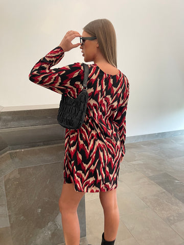 Glamorous Curve Black Animal Print Mini Dress