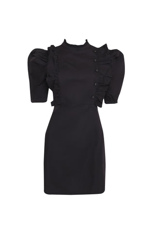 LADIES DRESS-AC3542-BLACK