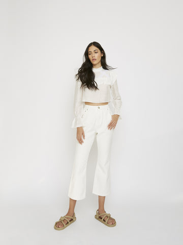 Glamorous White High Waisted Jeans
