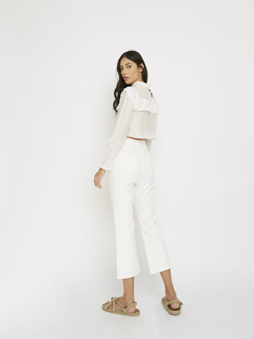 Glamorous White High Waisted Jeans