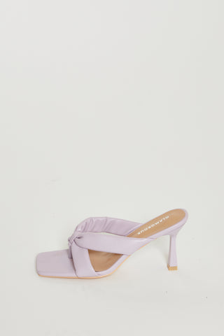 Glamorous Lilac Toe Pole Heels