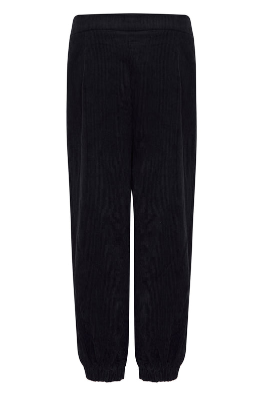 Glamorous Black Cuffed Ankle Cargo Trousers