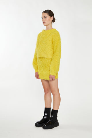 Glamorous Mustard Knit Long Sleeve Jumper