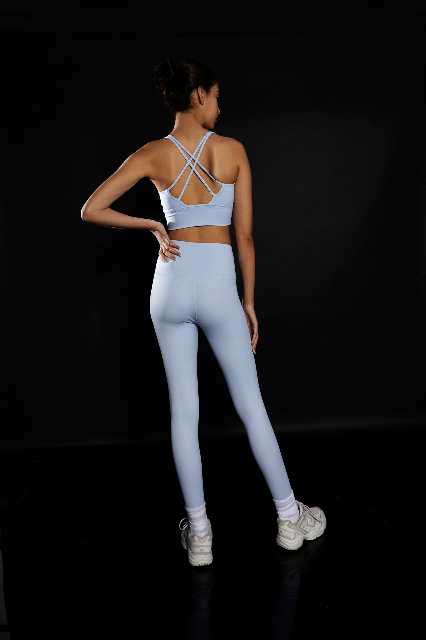 Does anyone know the name of these light blue leggings? Or the