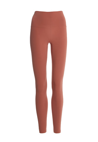 Glamorous Move Dark Terracotta High Waisted Leggings