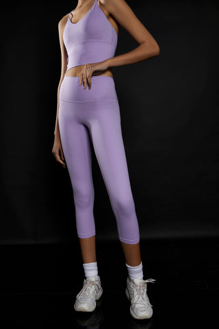 Lavender 7/8 Length Gym Leggings