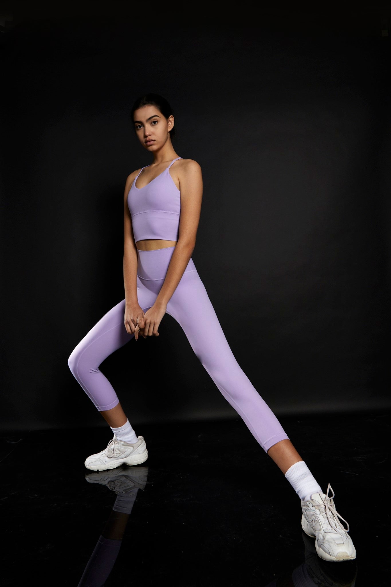 Lavender 7/8 Length Gym Leggings - Glamorous