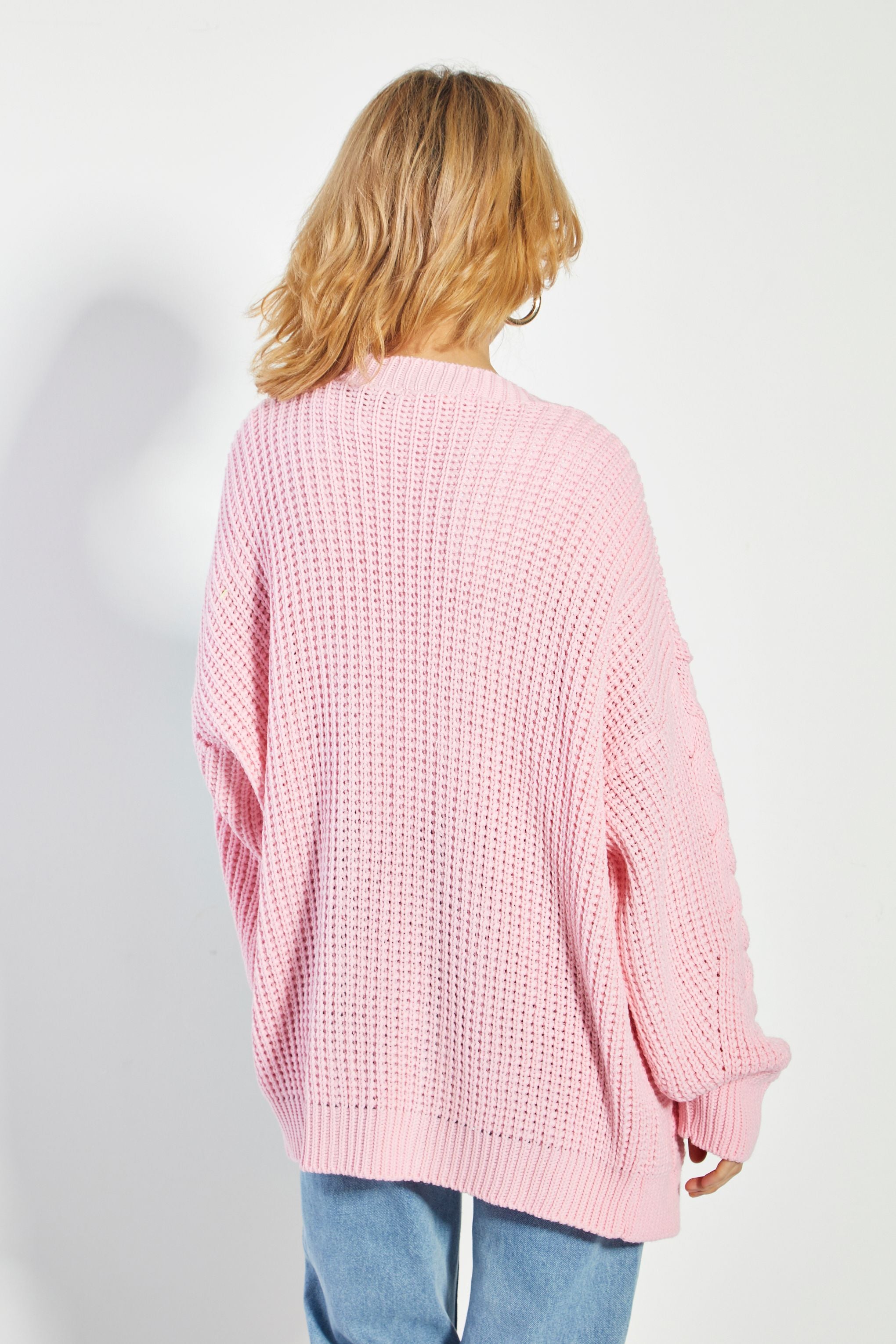 Oversized Cardigan River Island Pink Cardigan Dress River Island